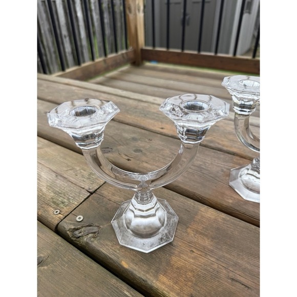 Lot Of 2 Villeroy Boch Lead Crystal Candle Holder - Picture 13 of 15